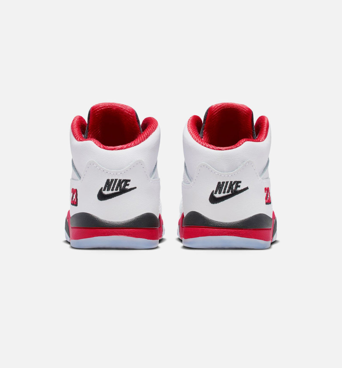Air Jordan 5 Retro Fire Red 婴幼儿生活方式运动鞋 - 火焰红/白色