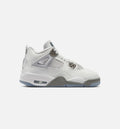 Air Jordan 4 Retro Blue Chill 小学生生活方式运动鞋 - 光子灰/冰蓝/铅灰/白色/蓝色淡