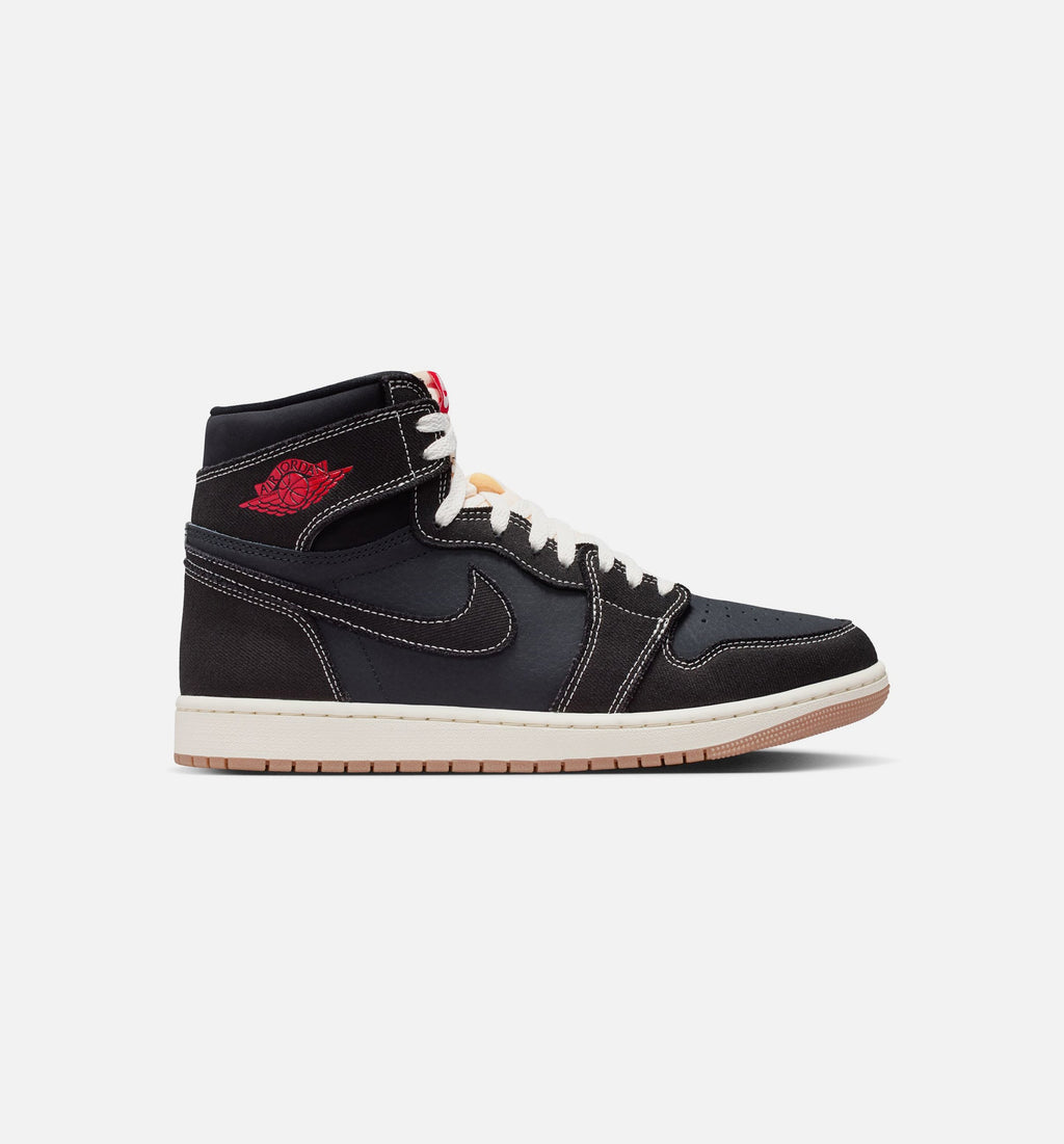 Air Jordan 1 Retro High OG Flight Club - 男款生活方式运动鞋（黑/大学红/帆布白/橡皮棕）