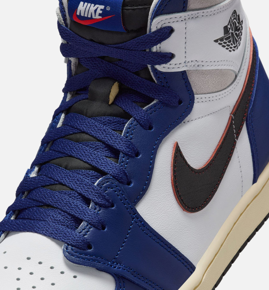 Air Jordan 1 Retro High OG Rare Air - 男款生活方式运动鞋（白/黑/中性灰/深皇家蓝）