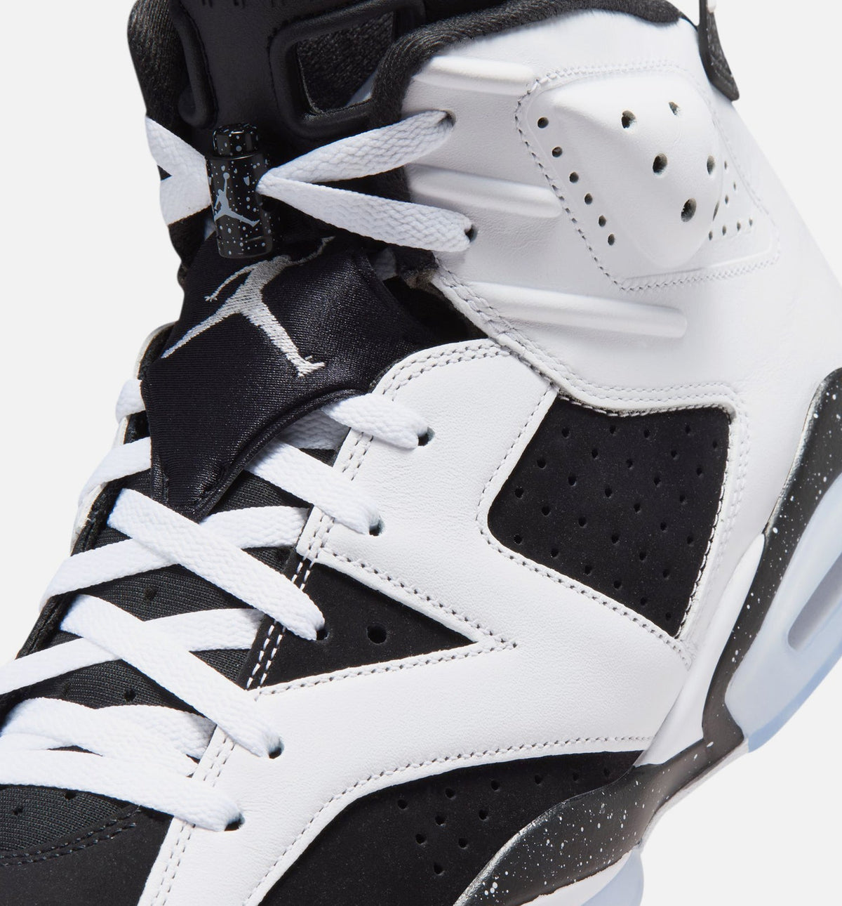 Air Jordan 6 Retro Black And White 男款生活方式运动鞋 - 黑色/白色