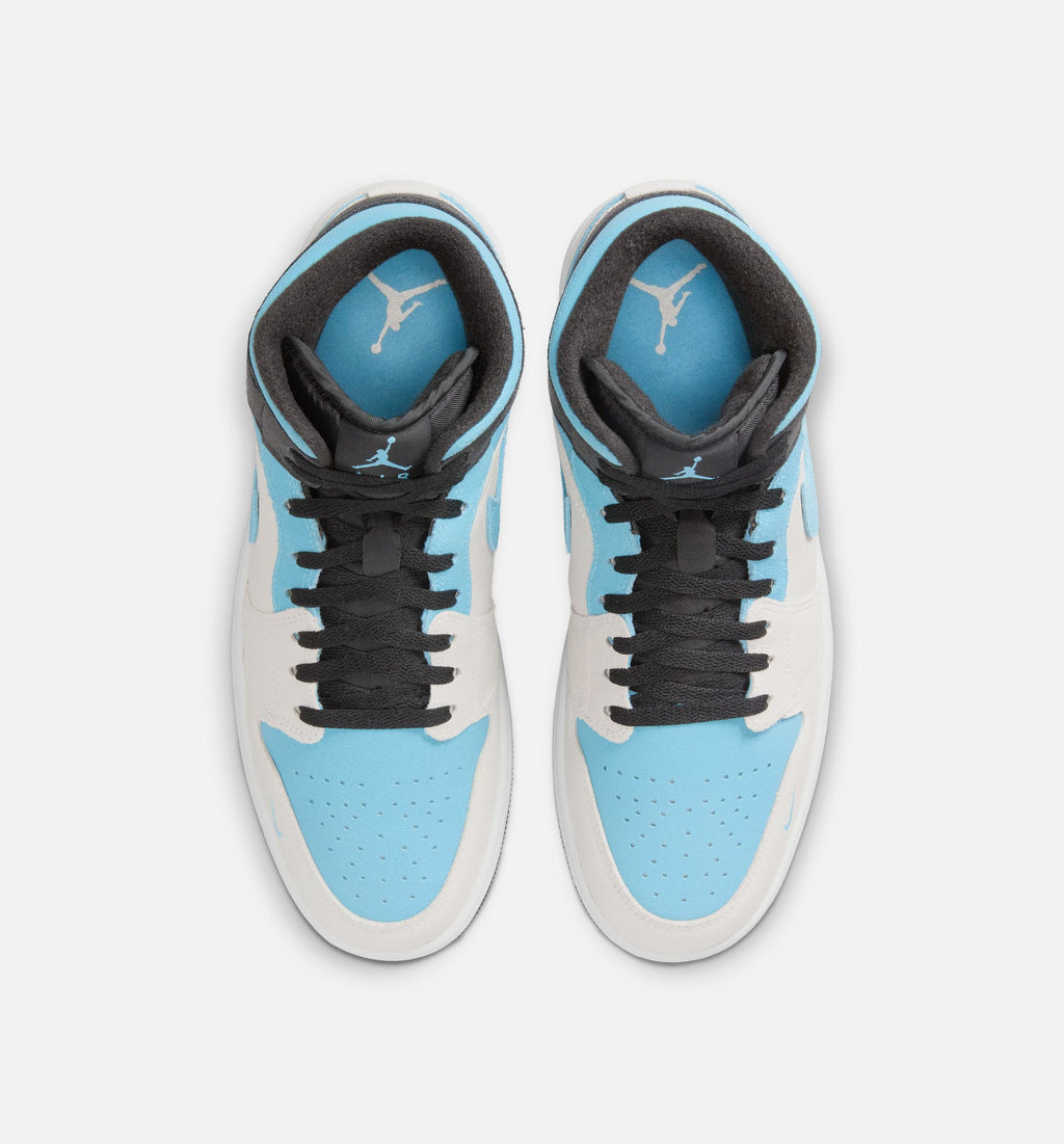 Air Jordan 1 Mid SE - 男款生活方式运动鞋（峰白/冰潮蓝/黑）