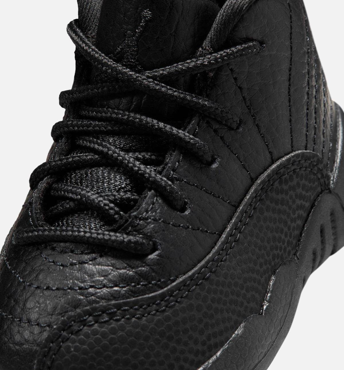 Air Jordan 12 Retro Bloodline 婴幼儿生活方式运动鞋 - 黑色/校服红