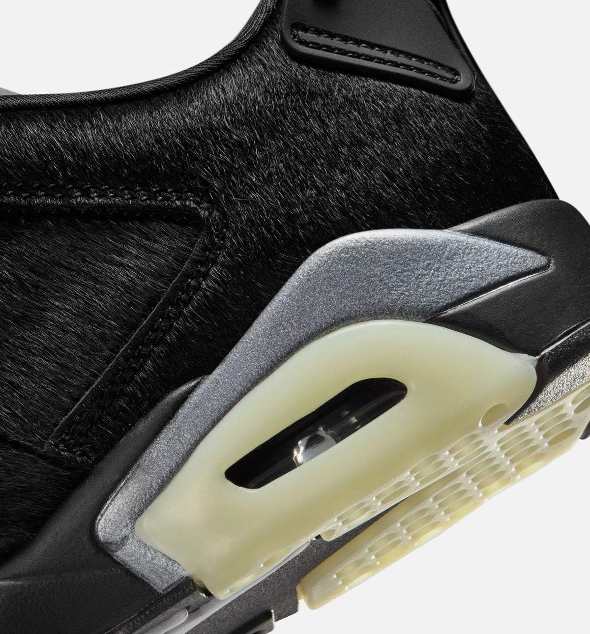 Air Jordan 6 Retro Low Blackout 女款生活方式运动鞋 - 全黑