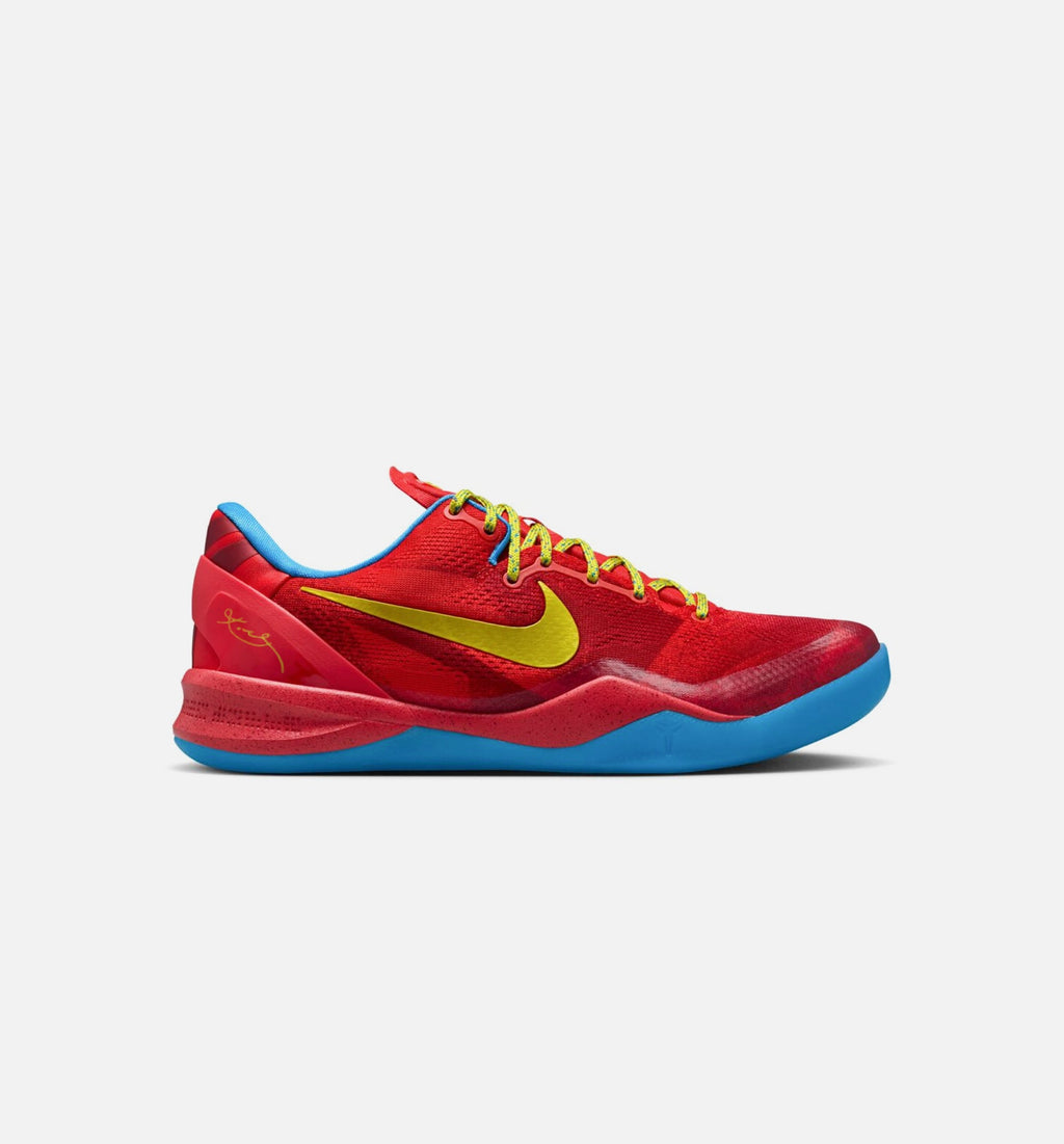 Kobe VIII Protro Year Of The Horse 男款生活方式运动鞋 - 淡红/鲜蒙蓝/亮柠黄