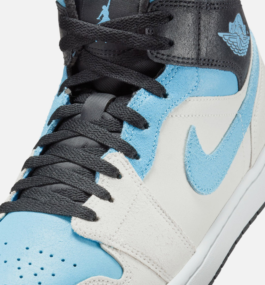 Air Jordan 1 Mid SE - 男款生活方式运动鞋（峰白/冰潮蓝/黑）