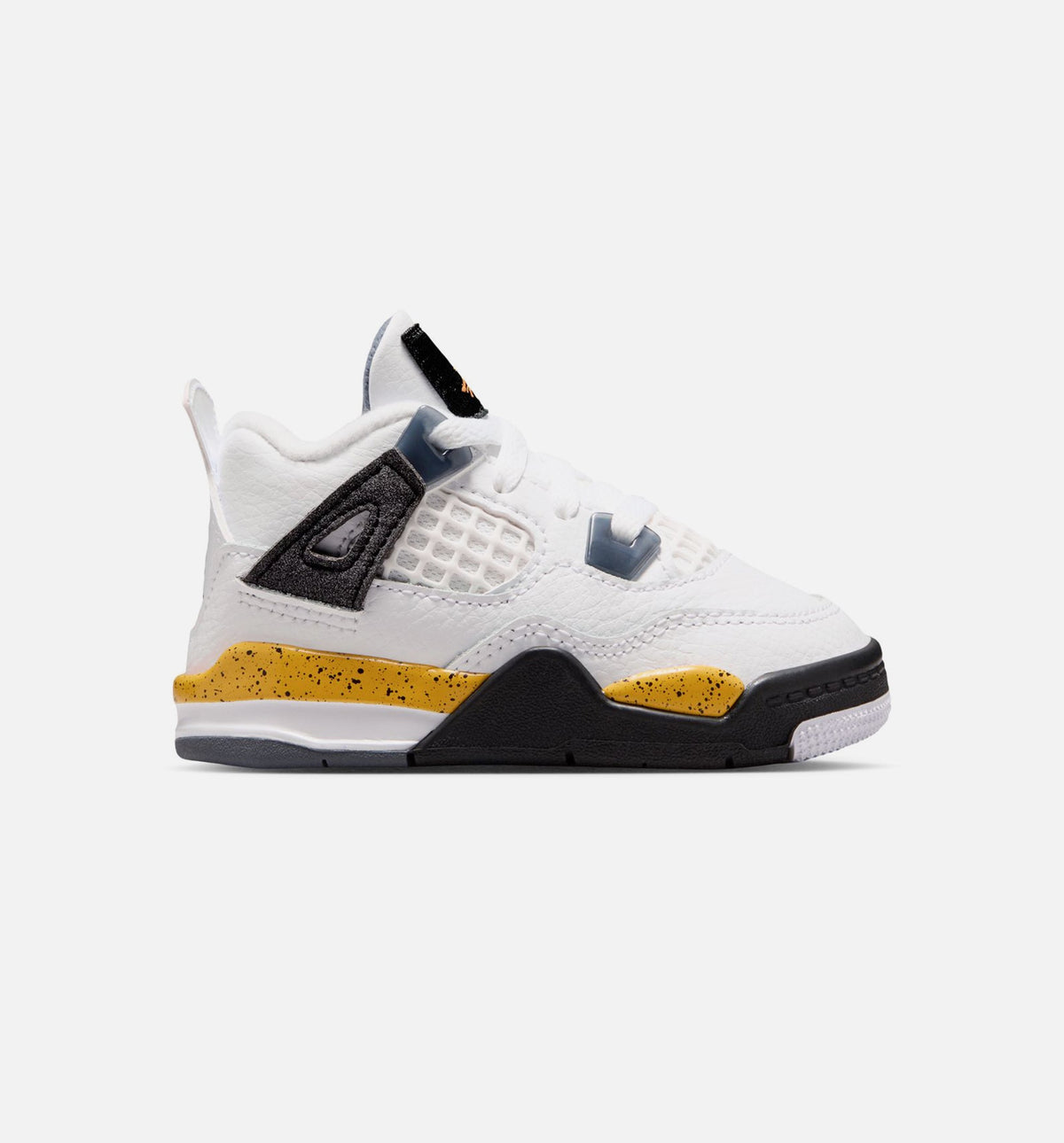 Air Jordan 4 Retro Rare Air Tour Yellow 婴幼儿生活方式运动鞋 - 白色/深蓝灰/黑色/巡回黄