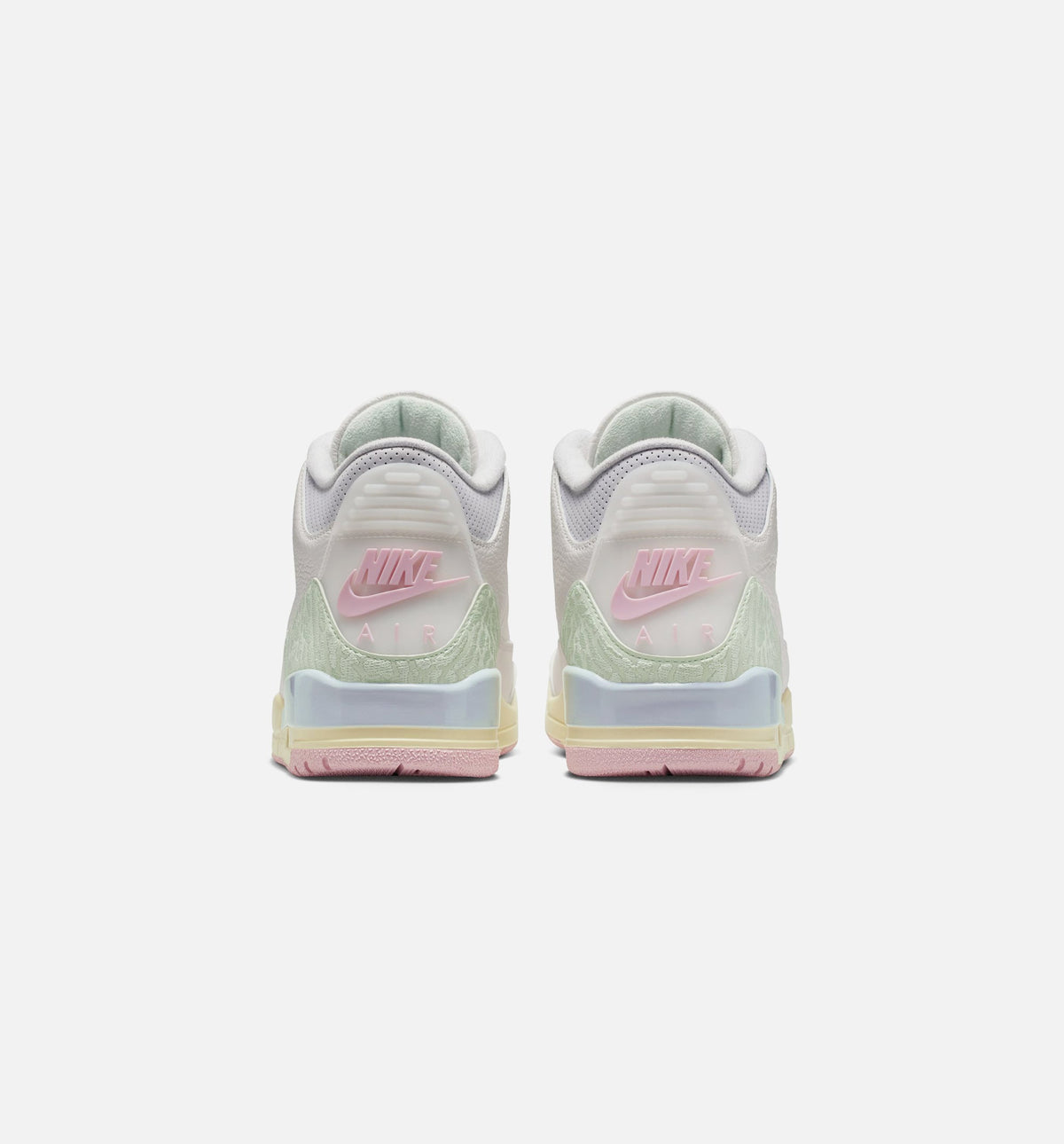 Air Jordan 3 Retro Sail and Jade Aura - 男款生活方式运动鞋（帆布白/翡翠晦光/晦光灰/冒柜舔红）