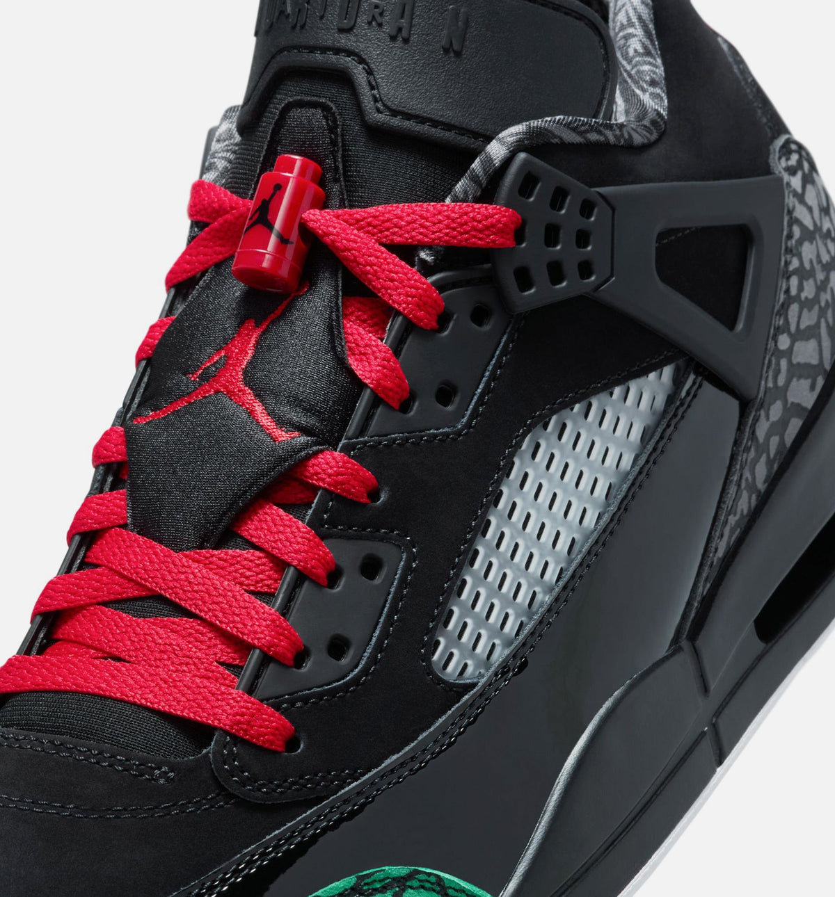 Spizike Low 男款生活方式运动鞋 - 黑色/经典绿/白色/大学红