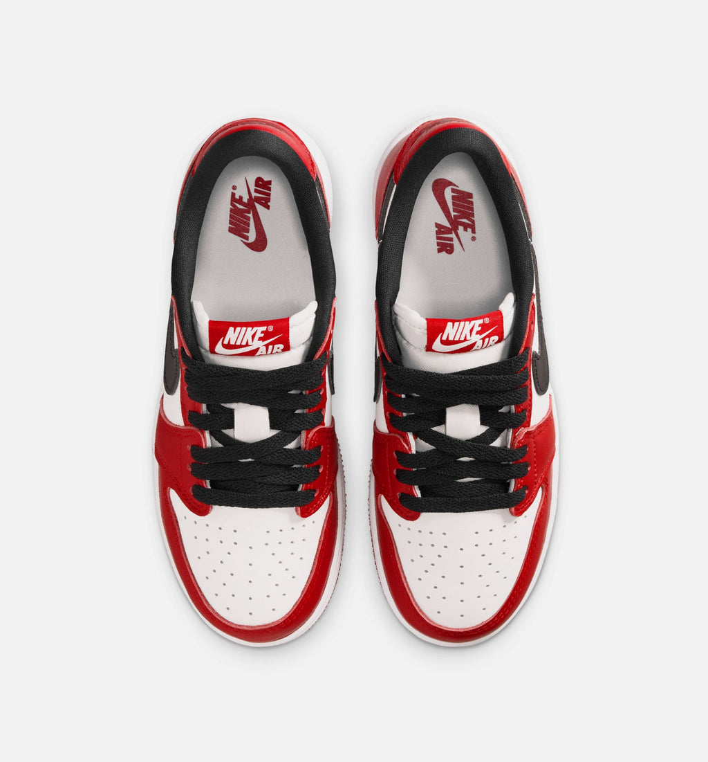 Air Jordan 1 Retro Low OG Chicago - 青少年生活方式运动鞋（红/黑/峰白）