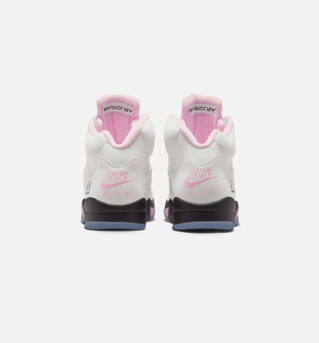 Air Jordan 5 Retro Medium Soft Pink Mens Lifestyle Shoe - WhiteSoft PinkBlack