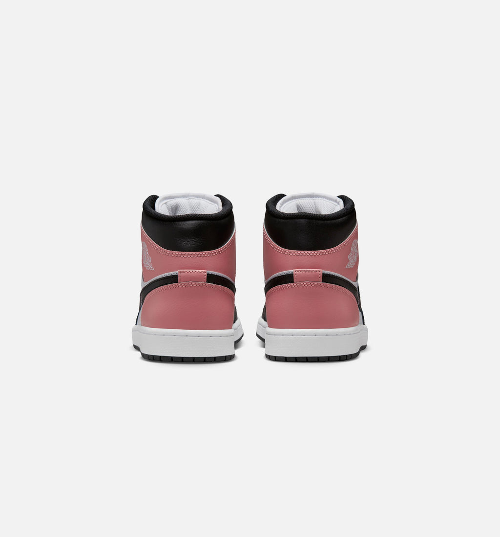 Air Jordan 1 Mid - 男款生活方式运动鞋（白/锈粉/黑）