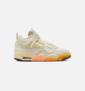 Air Jordan 4 Retro Birds of Paradise 女款生活方式运动鞋 - 椒奶/金色/沙麻/芒果橙/日晏色/黑