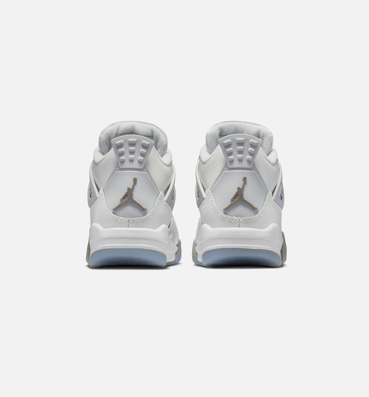 Air Jordan 4 Retro Blue Chill 小学生生活方式运动鞋 - 光子灰/冰蓝/铅灰/白色/蓝色淡