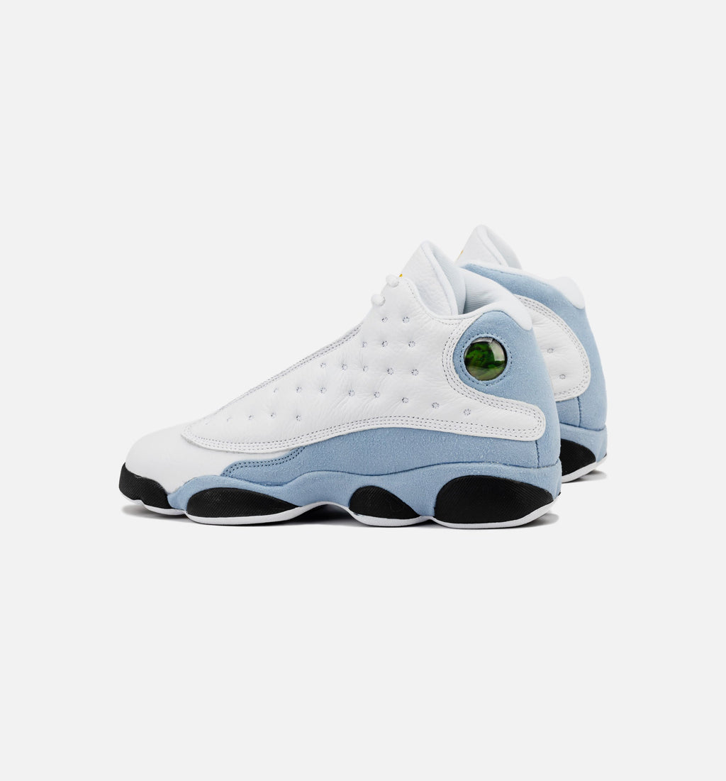 Air Jordan 13 Retro Blue Grey - 青少年生活方式运动鞋（白/蓝灰/黑/黄赭條）