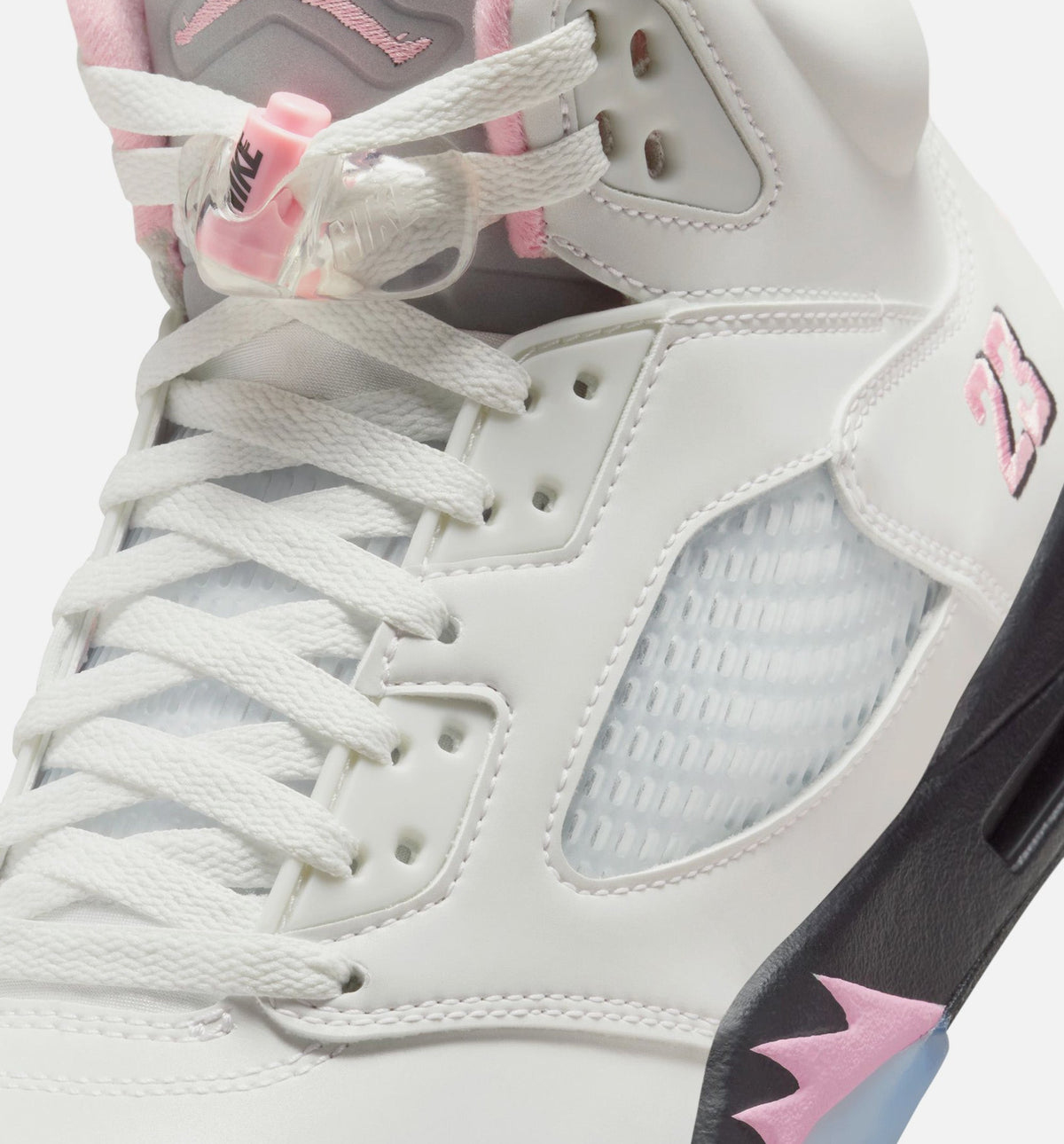Air Jordan 5 Retro Medium Soft Pink Mens Lifestyle Shoe - WhiteSoft PinkBlack