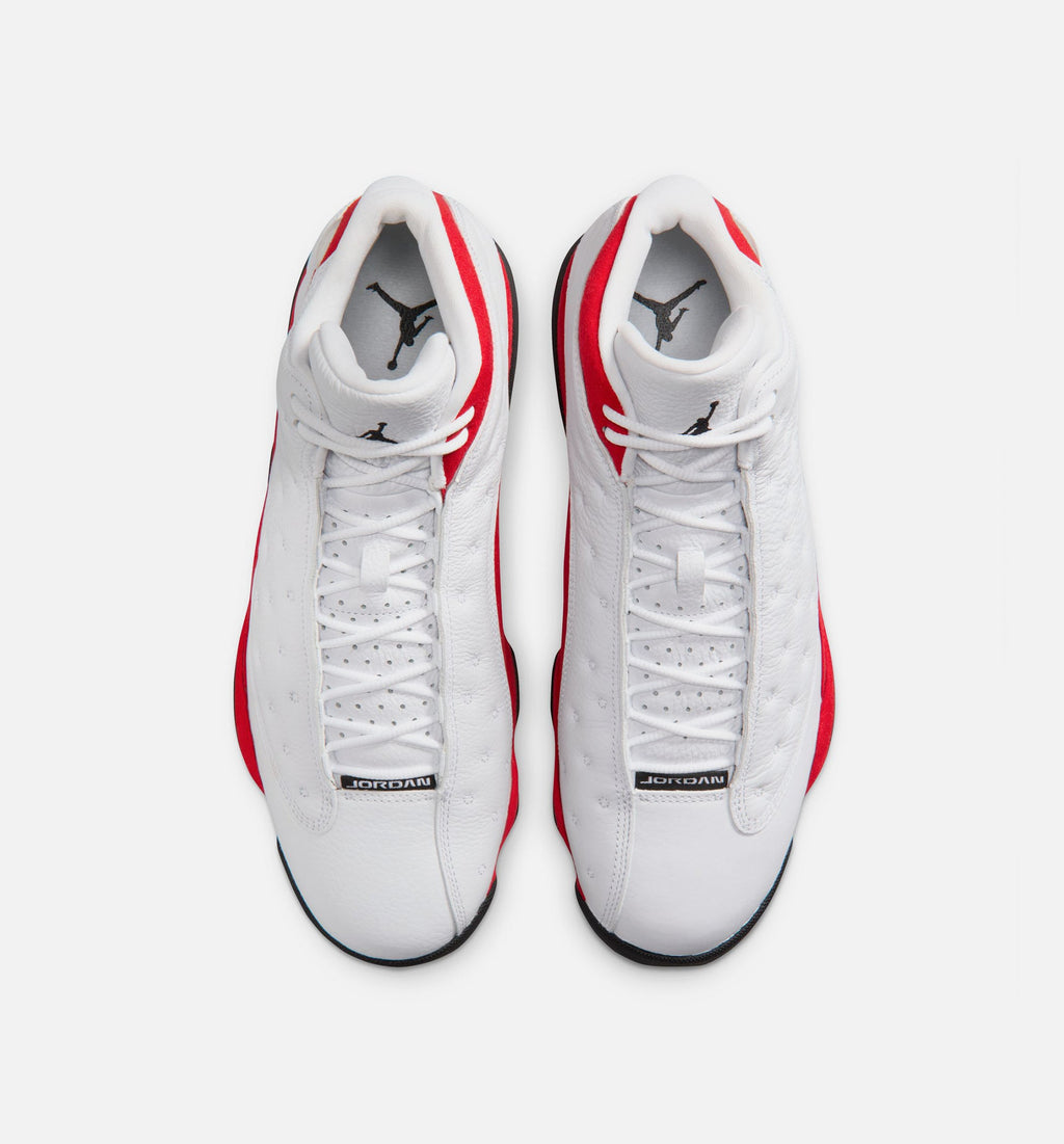 Air Jordan 13 Retro White And University Red 男款生活方式运动鞋 - 白色/黑色/真红