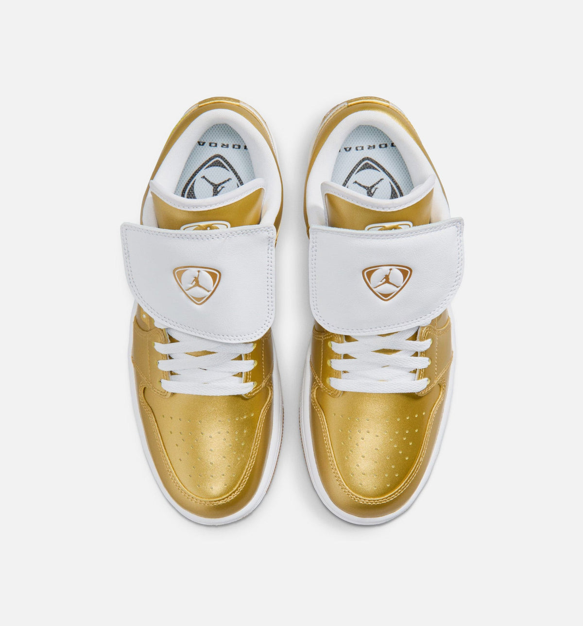 Air Jordan 1 Low - 女款生活方式运动鞋（金/白/橡皮黄）