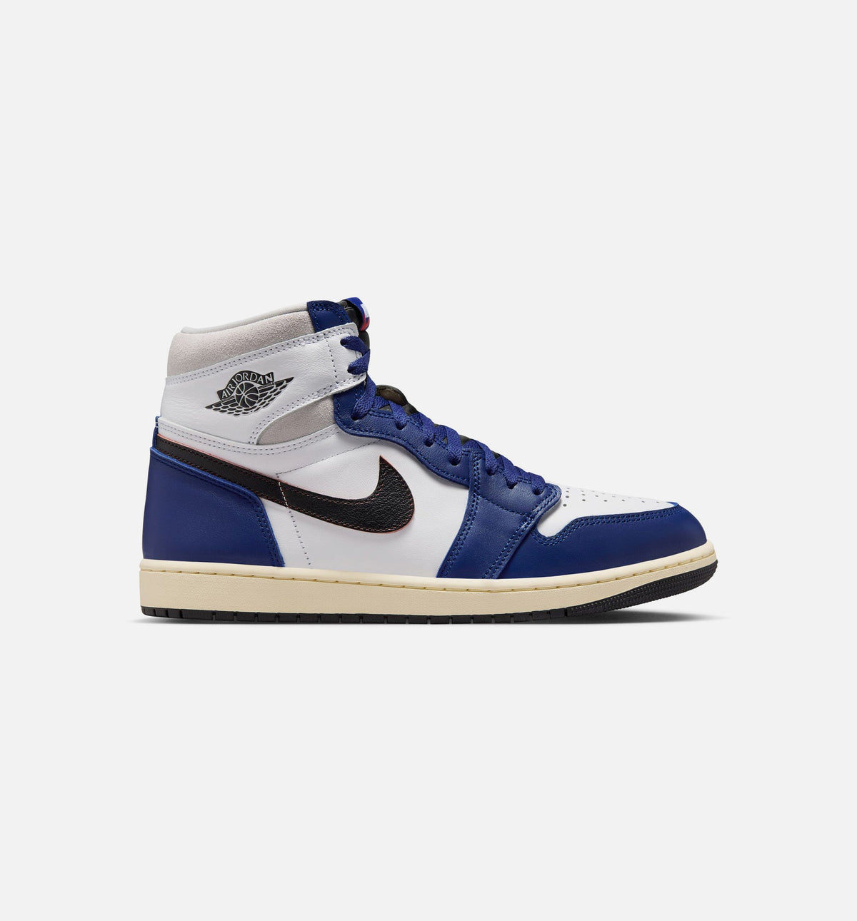 Air Jordan 1 Retro High OG Rare Air - 男款生活方式运动鞋（白/黑/中性灰/深皇家蓝）